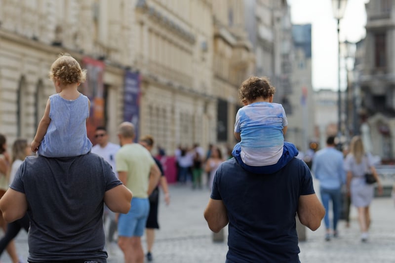 Urban walking mindfulness